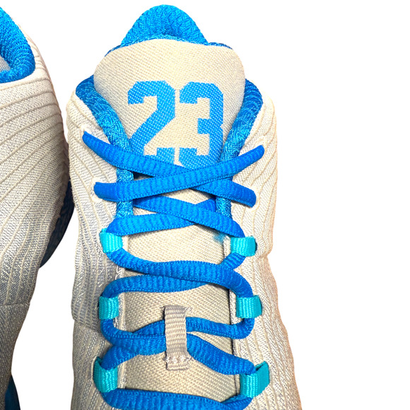 Air Jordan. 29 XX9 Playoff Home Men's 12.5 White Grey Blue Shoes Basketball - Picture 11 of 16